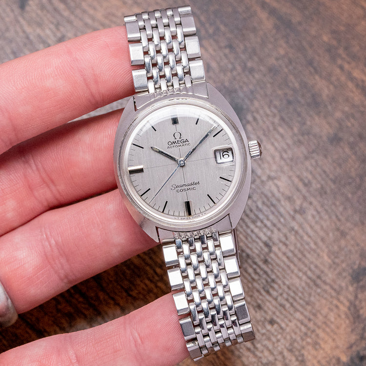 1968 Omega Seamaster Cosmic Date Auto Crosshair 166.023