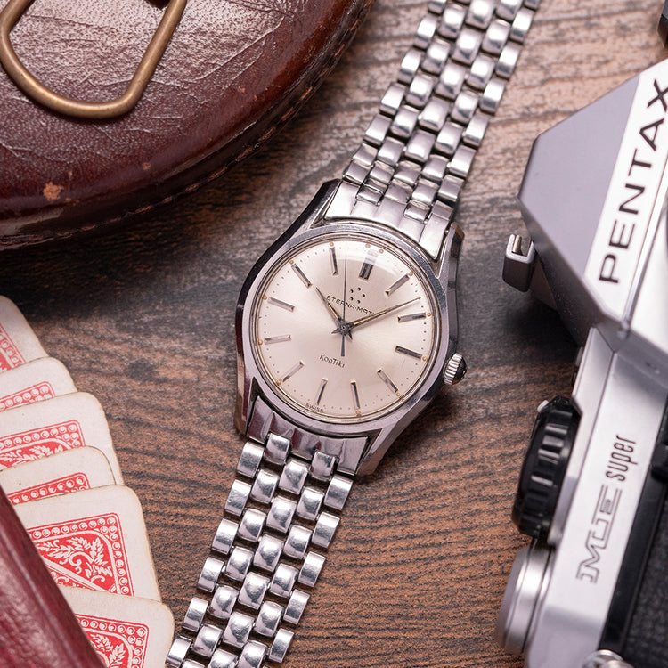 1960s Eterna-Matic Kontiki Auto on Gay Freres Eterna Bracelet