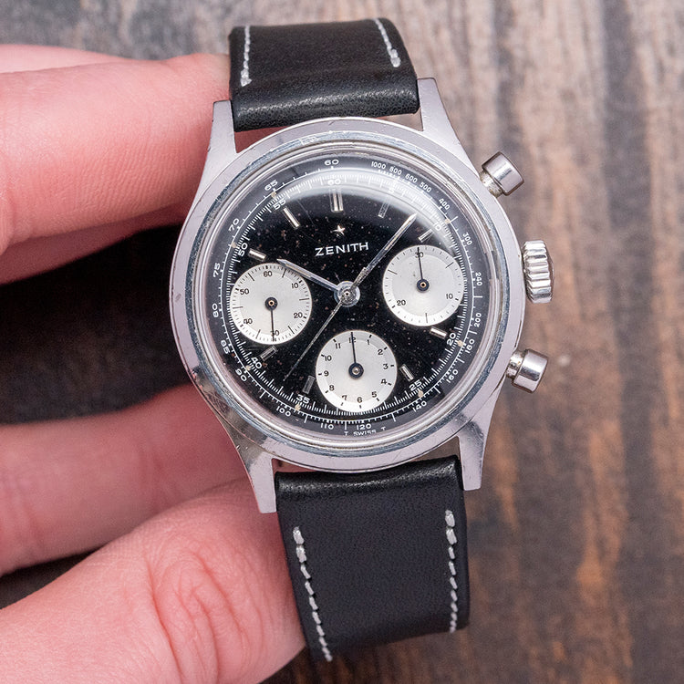 1960s Zenith Black Chronograph Cal. 146 HP 38mm AH2711