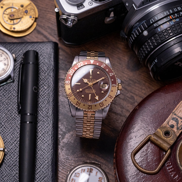 1973 Rolex GMT-Master "Rootbeer" 1675 MK3 Dial