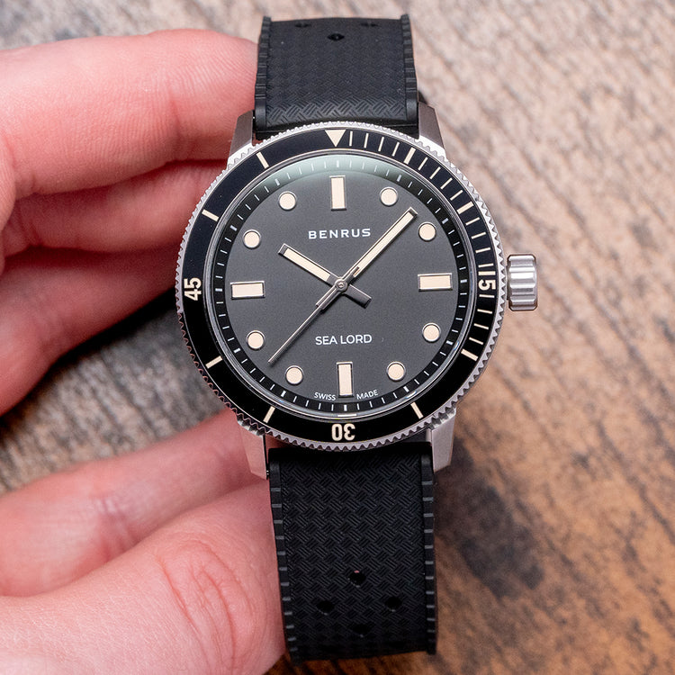 2023 Benrus Sea Lord Classic Diver Black Automatic 39mm