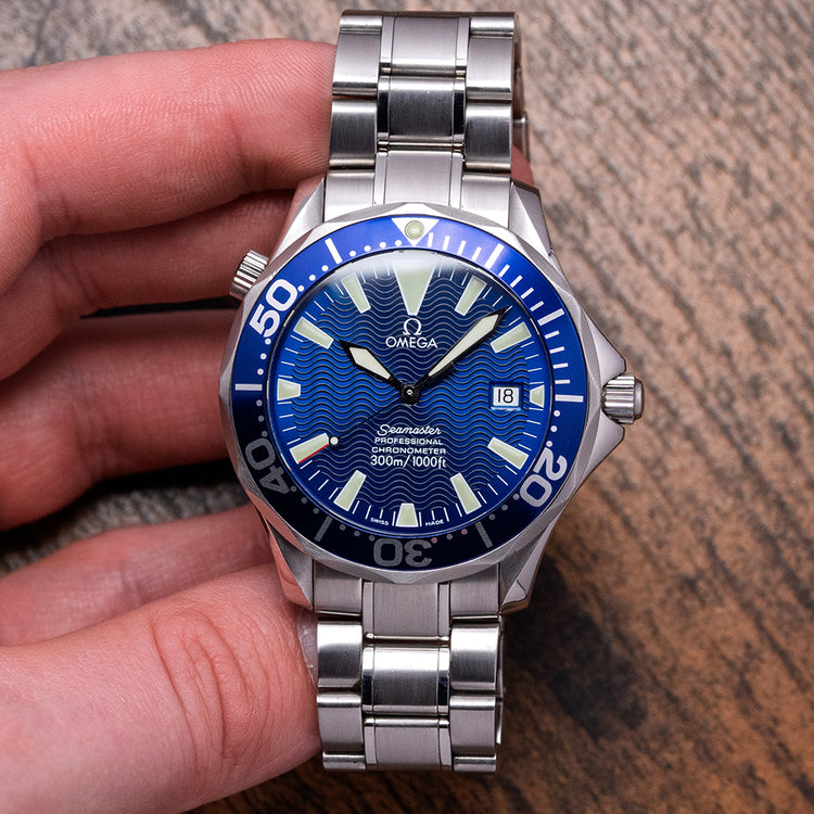 2014 Omega Seamaster 300M Automatic Electric Blue 41mm 2255.80