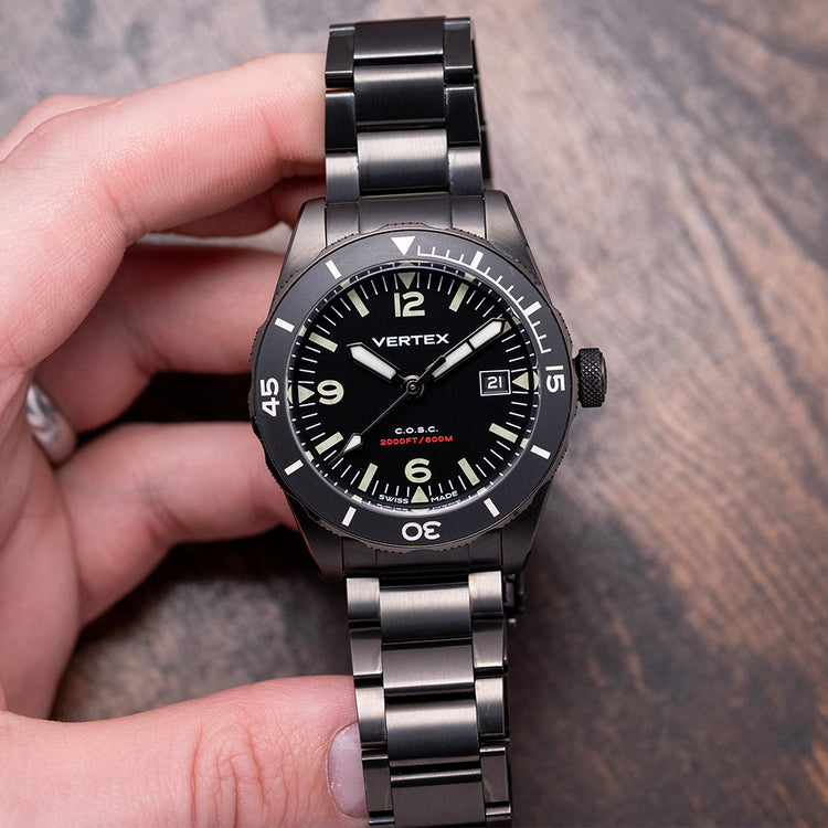 2024 Vertex M60 Aqualion DC Black Date Automatic 40mm