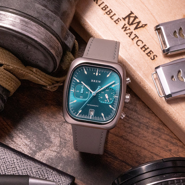 2020 Brew Retrograph “Teal” Dial Chronograph