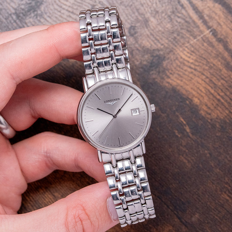 2000s Longines Grand Classic Silver Quartz 33mm L4.720.4