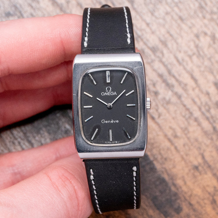 1975 Omega Genève "Tank" Black Dial 25x33.5mm 511.0469