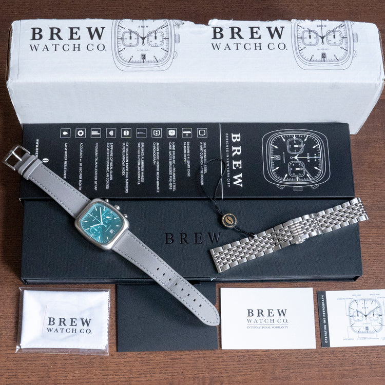 2020 Brew Retrograph “Teal” Dial Chronograph