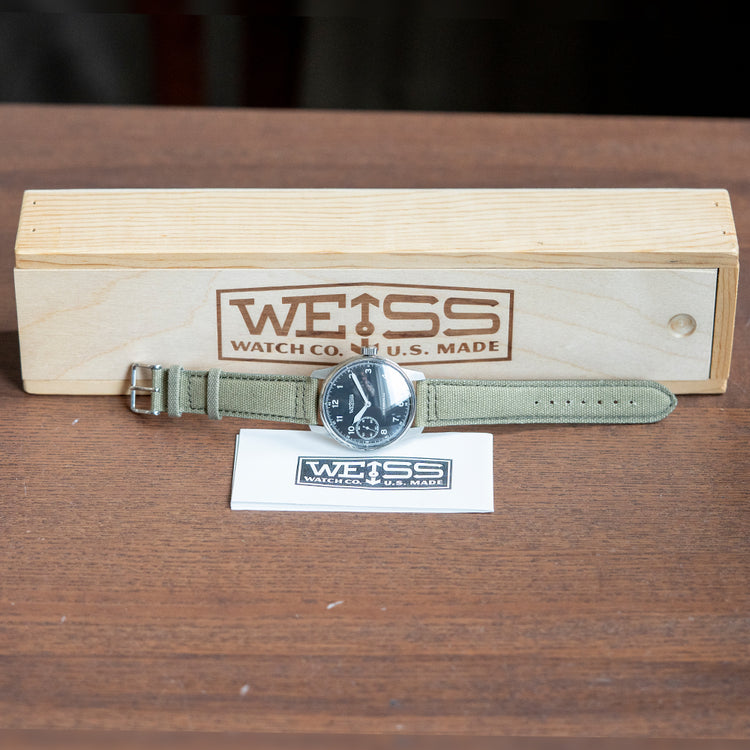 NOS 2014 Weiss Standard Issue Field Watch 'LA Dial' 42mm