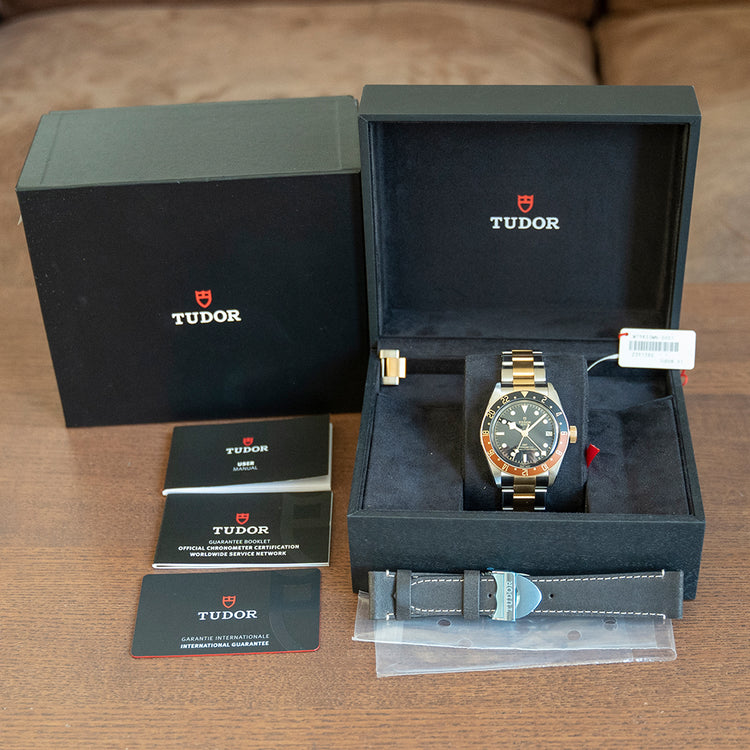 Unworn 2022 Tudor Black Bay GMT Steel & Gold 79833MN