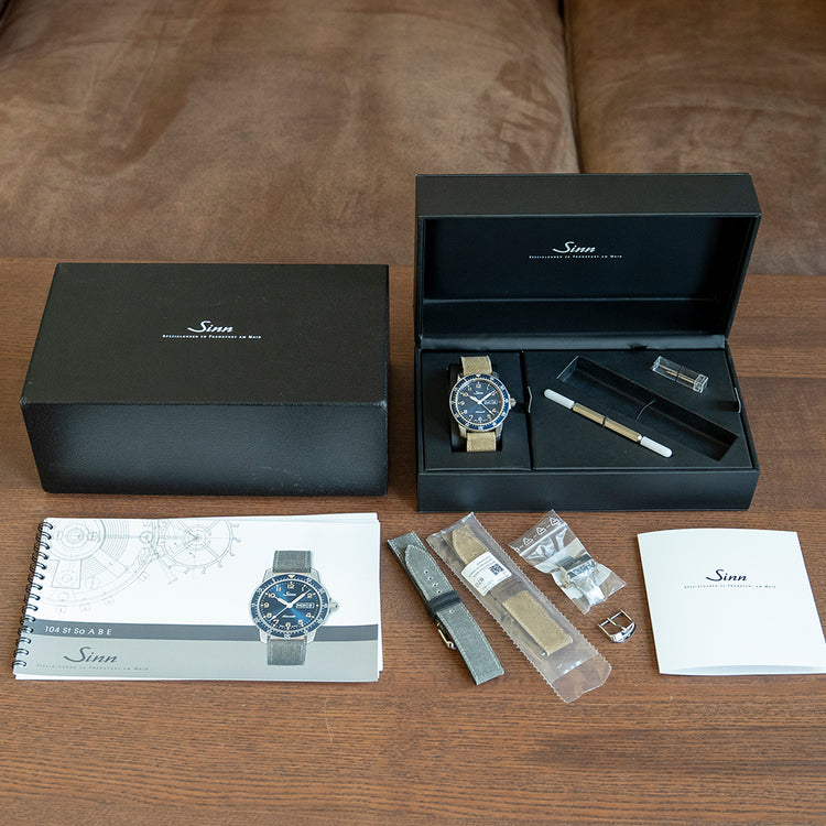 2020 Sinn 104 St Sa A B E Blue Automatic Limited Edition