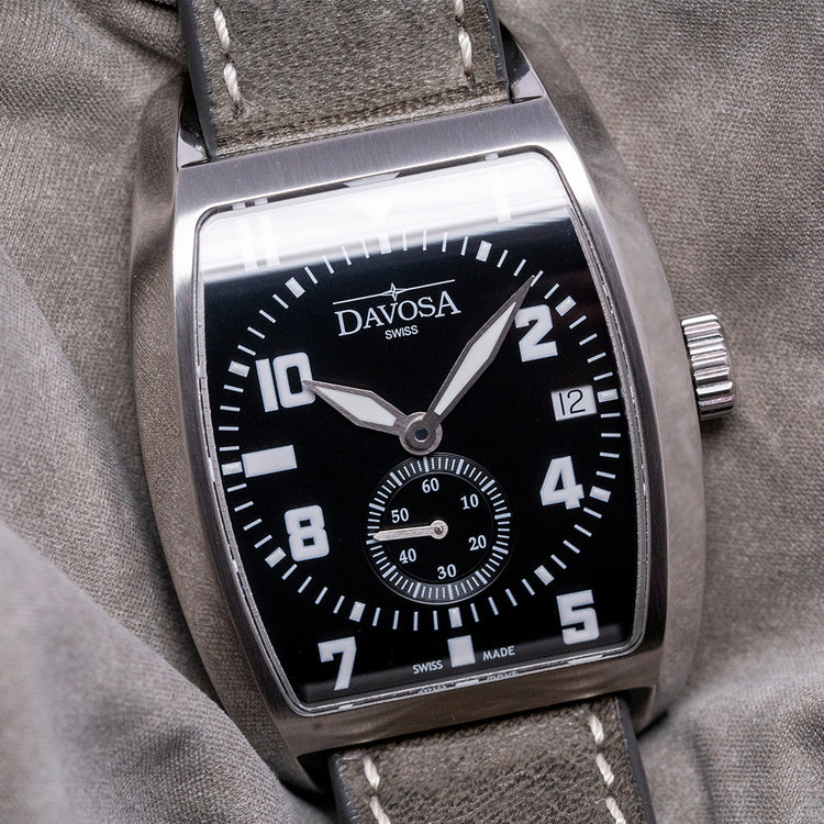 2022 Davosa Evo 1908 Automatic Black 36x49mm 161.575.56