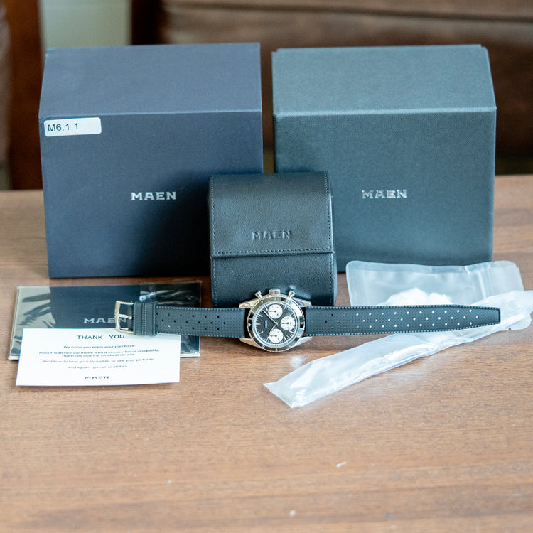 2024 Maen Skymaster 38 Chronograph Black Manual