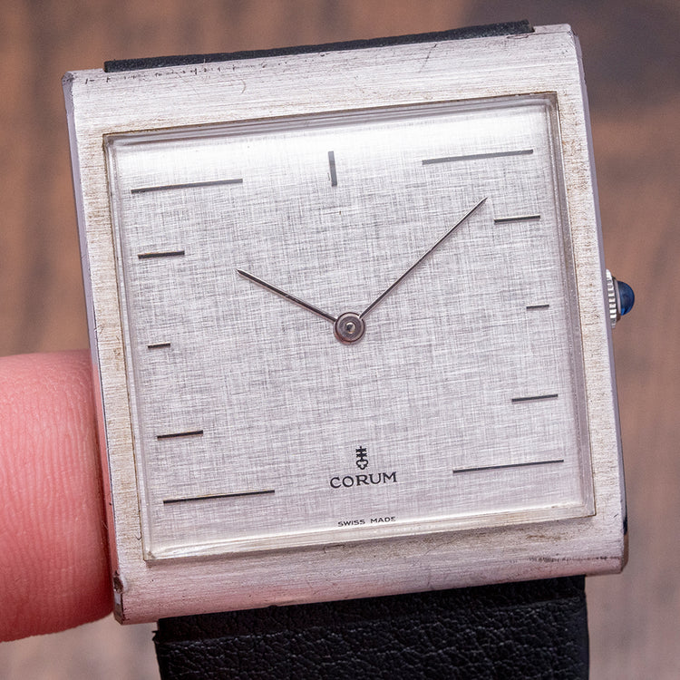 1970s Corum Buckingham .925 Sterling Silver 35.5x38mm 54.121.01
