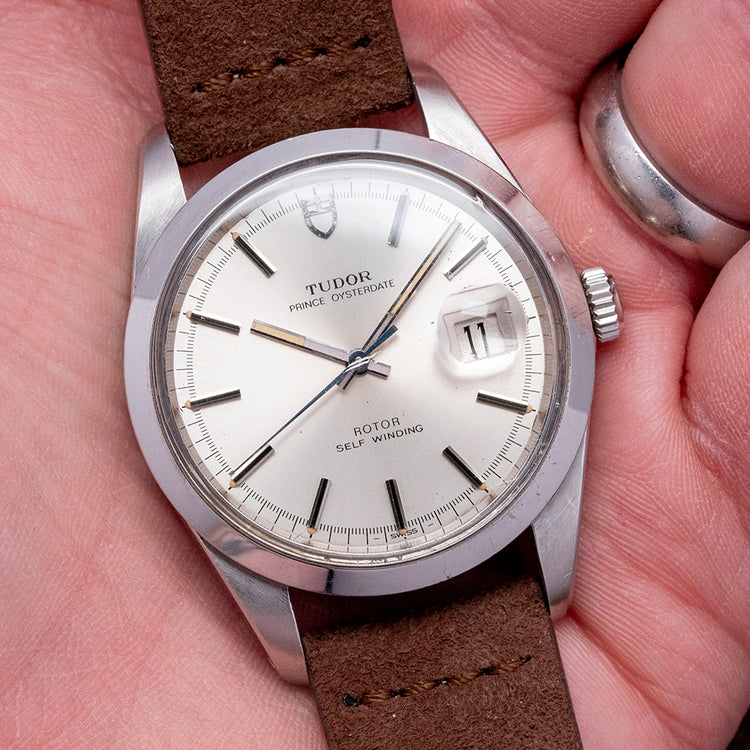1977 Tudor Prince Oysterdate Jumbo 38mm Silver 9080/0