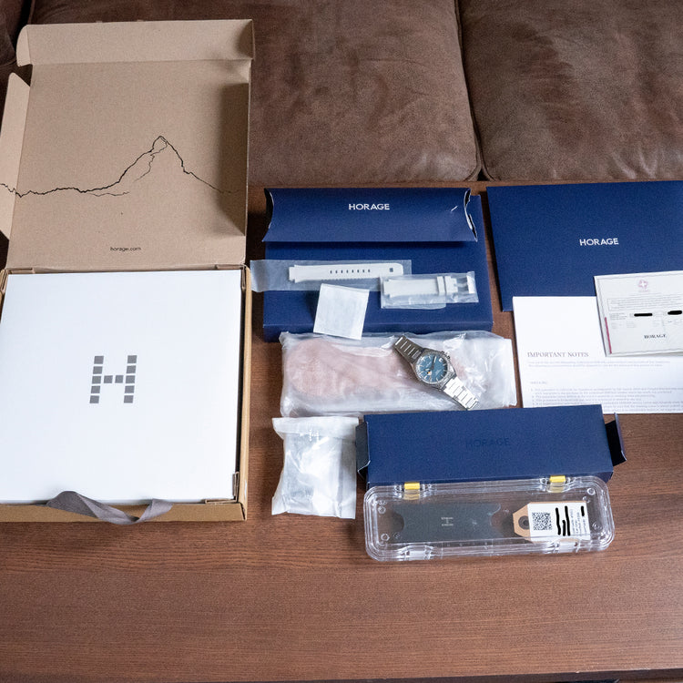 Unworn Horage Supersede Atoll Blue Platinum Micro-Rotor