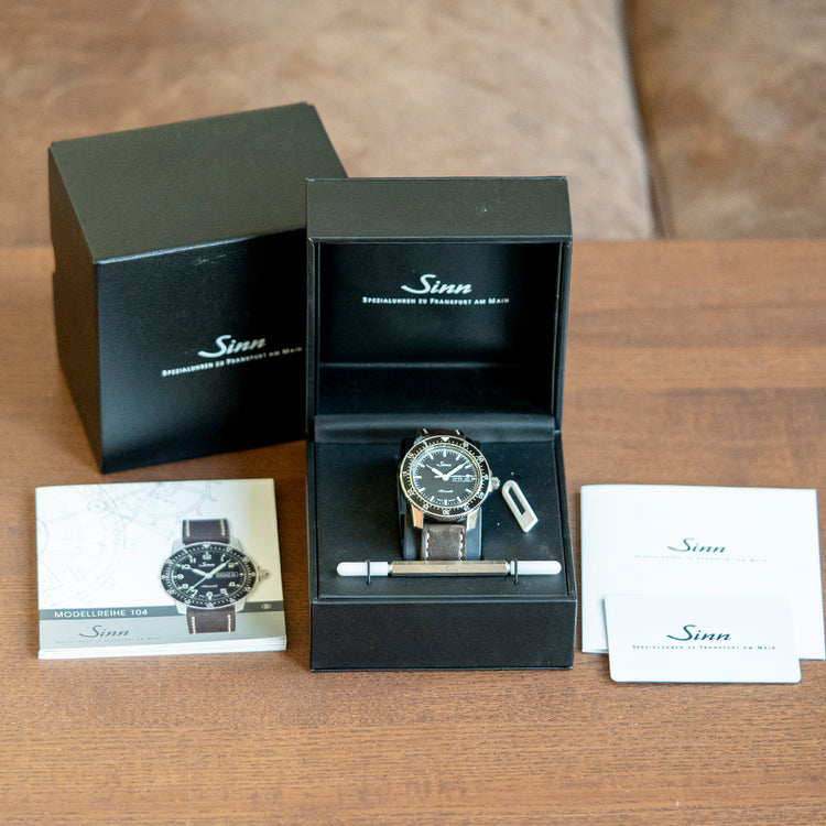 2023 Sinn 104 ST SA Black Automatic on Strap