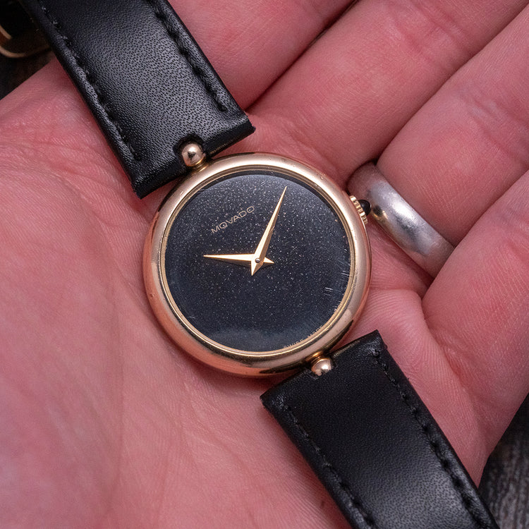 1980s Movado/Zenith Gold-Plated Manually Wound