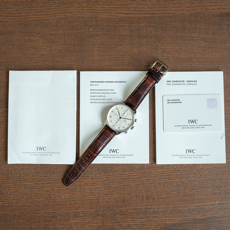 2007 IWC Portuguese Chronograph White IW371401