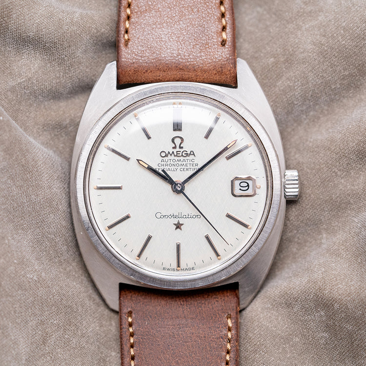 1970 Omega Constellation C-Case Linen Dial 34.5mm 168.017