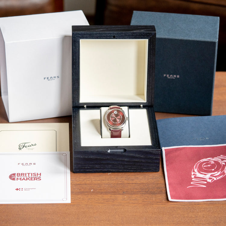 2023 Fears Christopher Ward Alliance 01 Jump Hour Red Dial