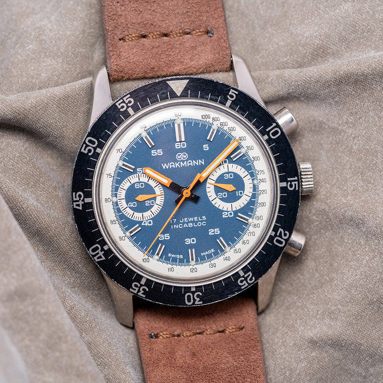 1960s Wakmann Chronograph "Big Boy" Valjoux 236 40mm