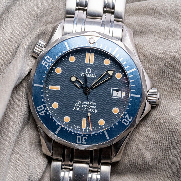 1995 Omega Seamaster 300m Quartz Blue Tritium 36mm 2561.80.00