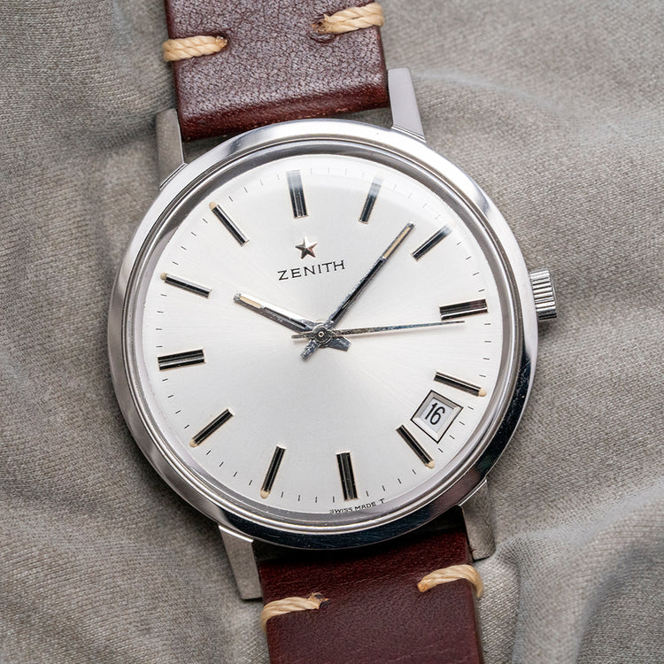 1960s Zenith Date Silver Dial Manual Cal. 2562C 36mm