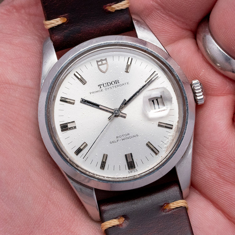 1970 Tudor Prince Oysterdate Jumbo 38mm Silver 7024/0