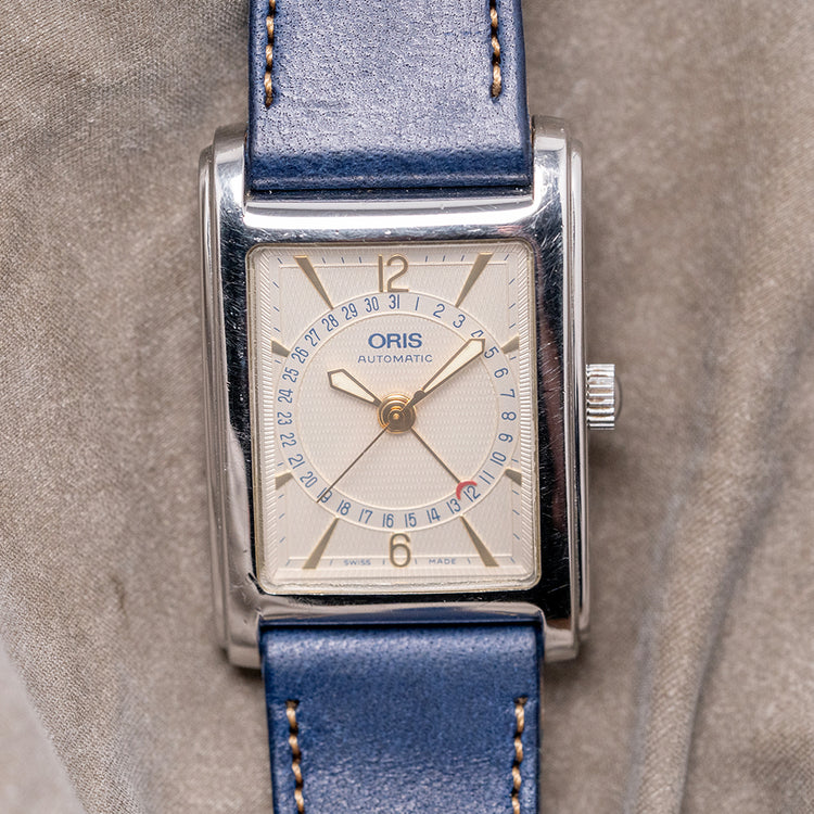 2000s Oris Automatic 'Tank' Pointer Date 26x38mm 7460