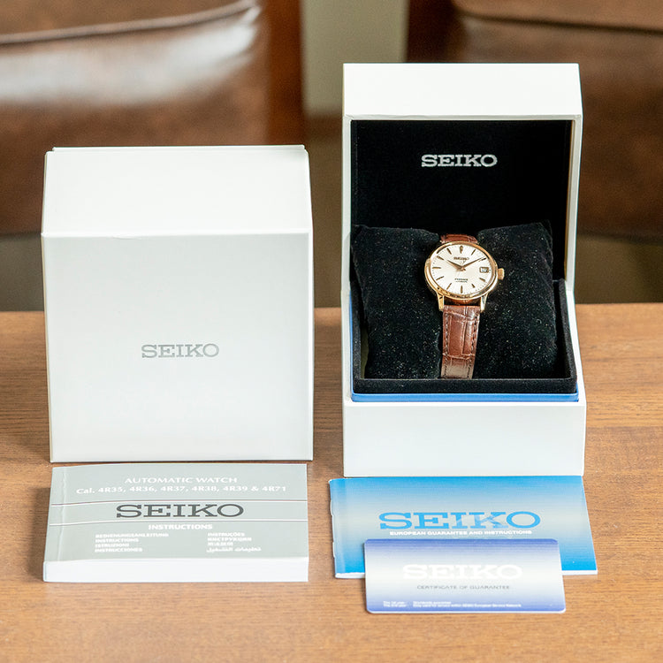 2023 Seiko Presage 34mm Automatic Rose Gold SRP852J1