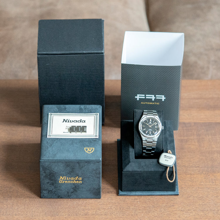 2023 Nivada F77 Black Date 37mm Automatic