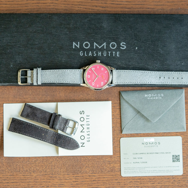 2022 Nomos Club Campus 38mm Deep Pink 728