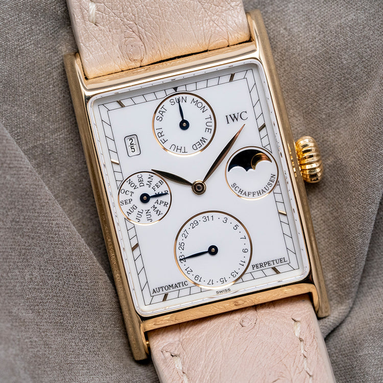 1990s IWC Novecento Perpetual Calendar Automatic 18ct Gold 3545