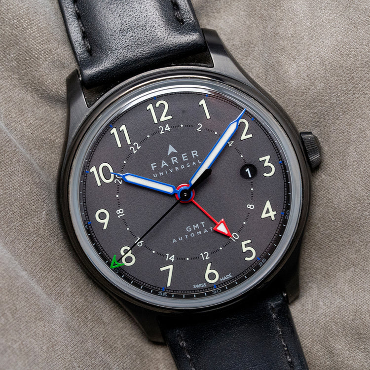 2018 Farer Ponting Black GMT Limited Edition 39.5mm