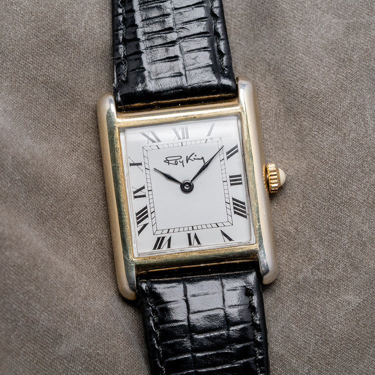 1977 Roy King 'Tank' Sterling Silver / Gold-Plated Mechanical 23x30.5mm