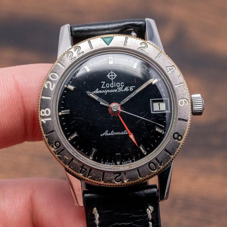 1960s Zodiac Aerospace GMT Automatic 35mm 752-925