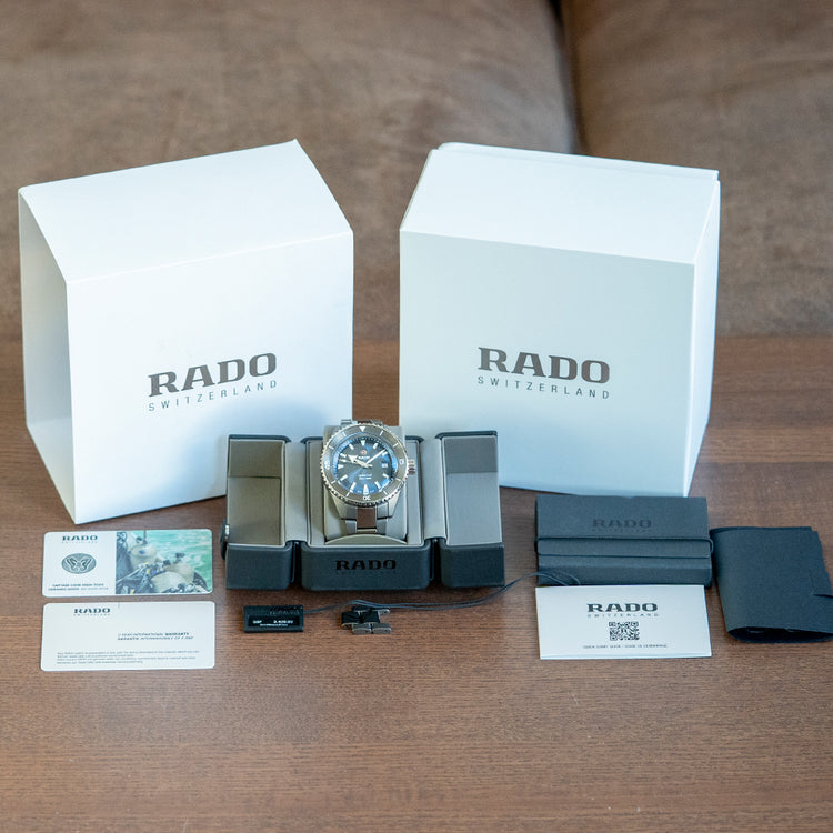 2022 Rado Captain Cook High-Tech Ceramic Diver Blue Dial R32144202