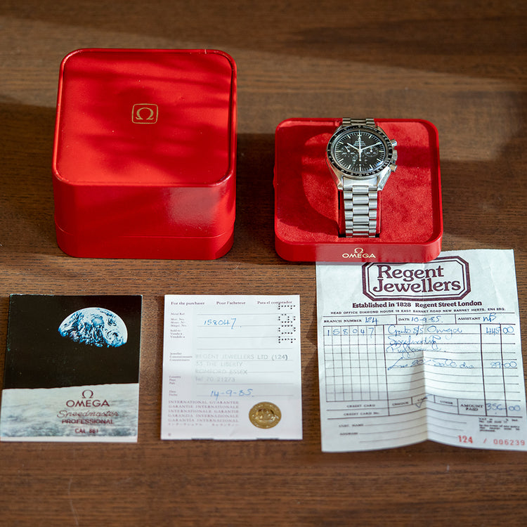 1985 Omega Speedmaster Professional 145.022 Box & Papers
