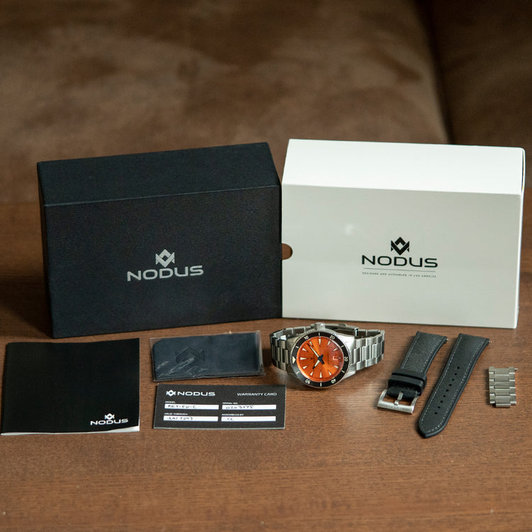 2023 Nodus Retrospect III Flare Orange Automatic