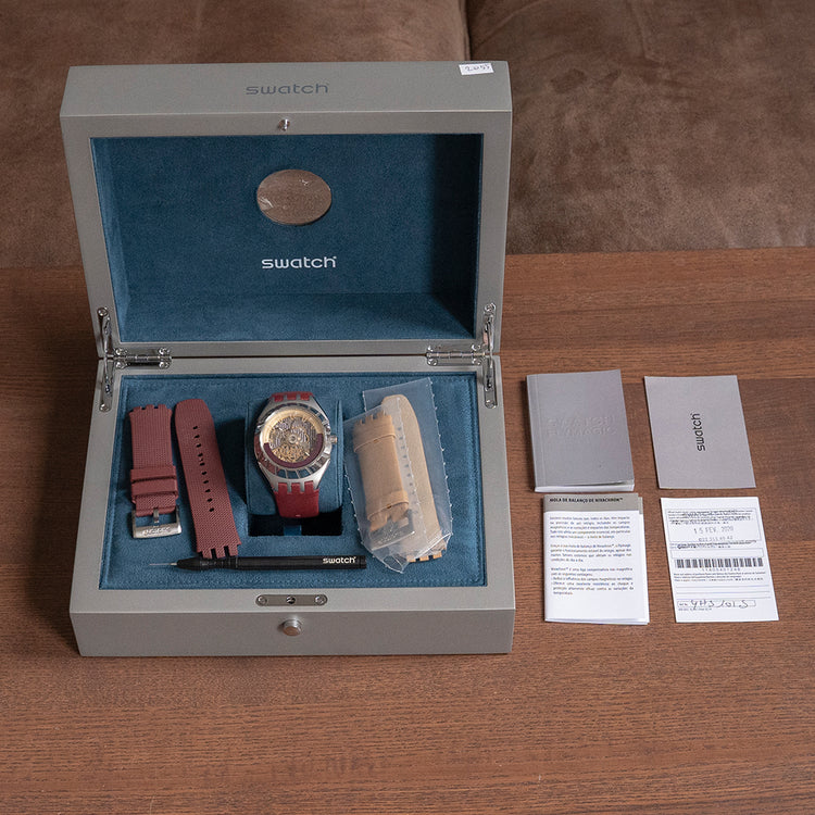 2020 Swatch Flymagic Burgundy/Red Limited YHS101