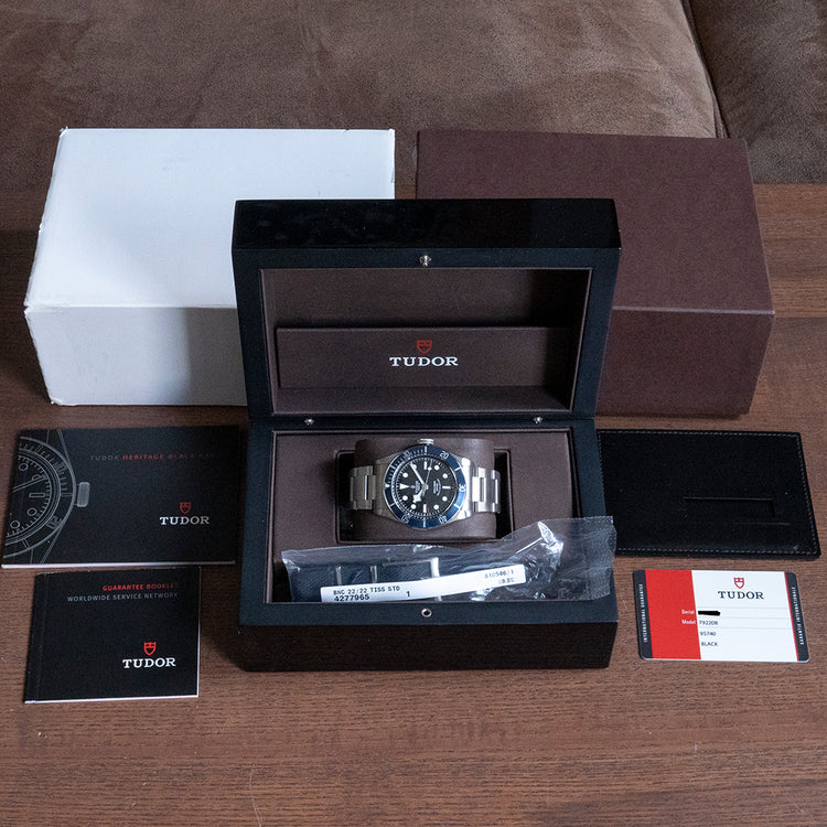 2015 NOS Tudor Black Bay ETA Blue 79220B on Bracelet