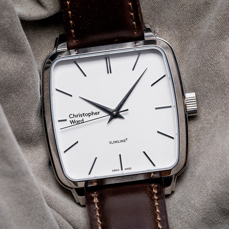 2018 Christopher Ward C5 Malvern Slimline² Square Manual 37mm