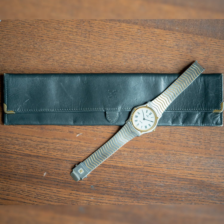 2000s Ebel Sport Wave Steel & Gold Ultra-Thin Quartz 34mm