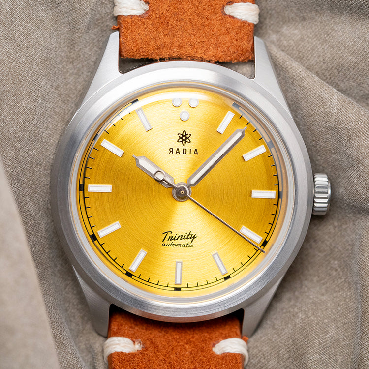 2025 Radia Trinity Yellow Sunburst Dial Automatic 38.5mm