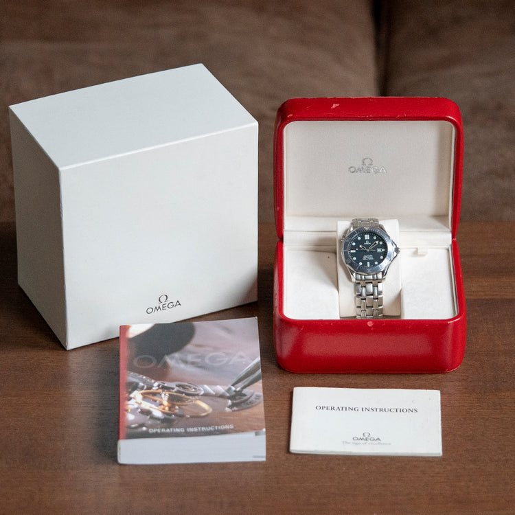 1998 Omega Seamaster 300M Quartz 41mm Faded Blue 2541.80.00