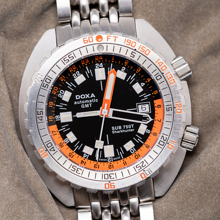 2007 DOXA SUB 750T GMT Sharkhunter 260 Limited 45mm