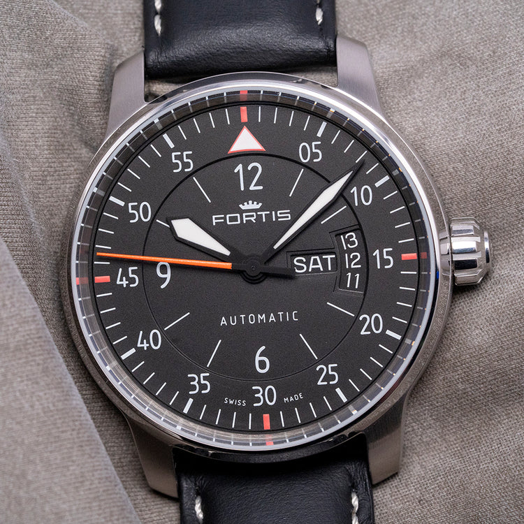 2016 Fortis Aviatis Cockpit Two Black Automatic 41mm