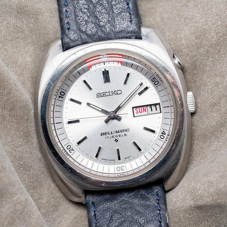 1975 Seiko Bellmatic White Dial Day Date 39mm 4006-6031