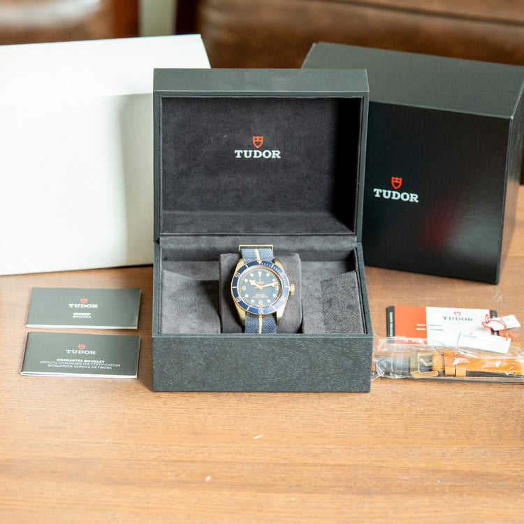 2018 Tudor Black Bay Bronze 43mm Bucherer Blue 79250BB