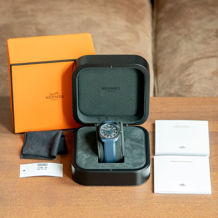 2022 Hermès H08 Deep Blue Titanium Automatic 42mm